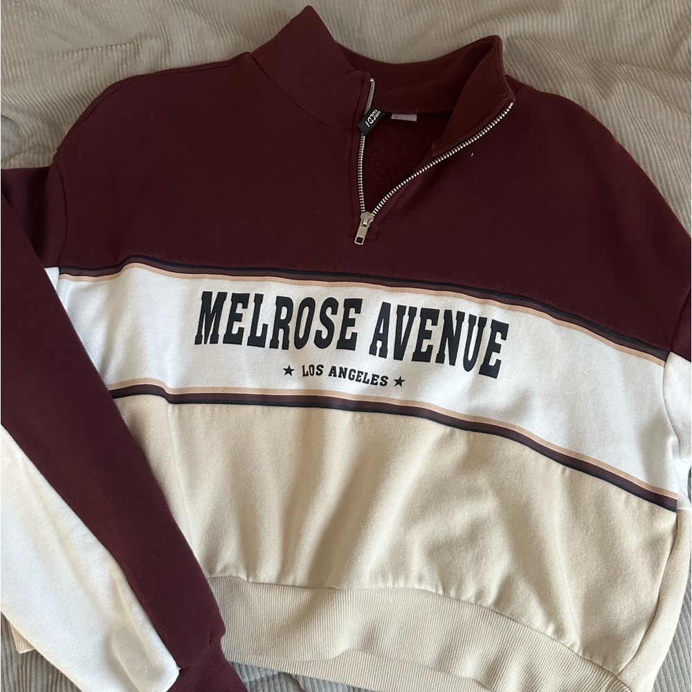 graphic quarter zip